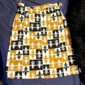 Trashy Diva New Orleans Saints Fleur de Lis pinup retro vintage Pencil skirt